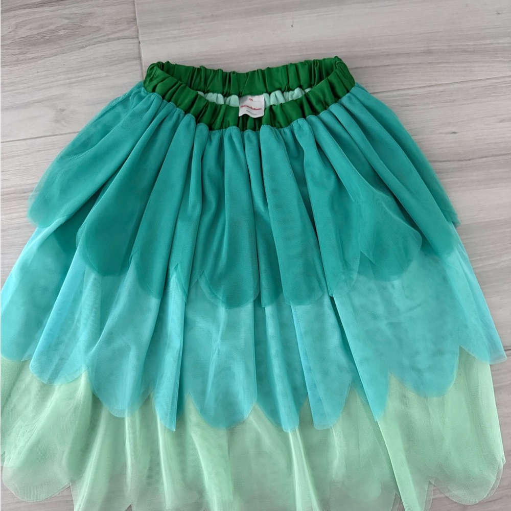 Hanna Andersson Mermaid vibes Green and Teal Tulle Skirt